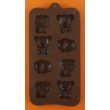 Szilikon csoki öntő forma állatkölykök 8 darabos 