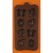 Szilikon csoki öntő forma méhecske katica lepke 8 darabos 
