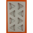 8 darabos szilikon mousse sütőforma háromszögek