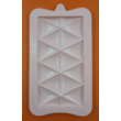 Szilikon csoki öntő forma steppelt