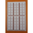 Szilikon csoki öntő forma táblás kocka 6 darabos