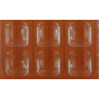 Polikarbonát csoki öntő forma szögletes  21 darabos 