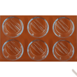 Polikarbonát csoki öntő kerek III forma 21 darabos 