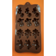 Szilikon csoki öntő forma dinók 12 darabos