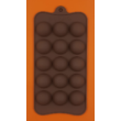 Szilikon csoki öntő forma félgömbök 15 darabos 