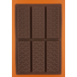 Szilikon csoki öntő forma táblás csoki 6 darabos
