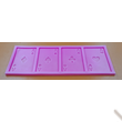 Szilikon forma 4 darabos kártya lapok ászok