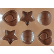 Szilikon csoki öntő forma szív és csillag 15 darabos 