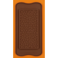 Szilikon csoki öntő forma táblás kávé mintás 1 darabos 