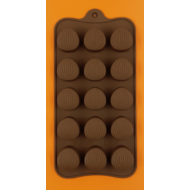 Szilikon csoki öntő forma kagylós praliné 15 darabos 