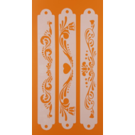 Stencil csík 3 darabos szett