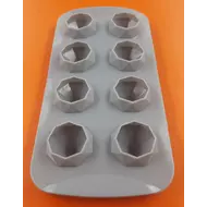 Szilikon csoki öntő forma 3D gyémánt 8 darabos 