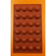 Félgömb 24 darabos szilikon sütőforma