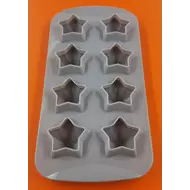 Szilikon csoki öntő forma 3D csillagok 8 darabos 