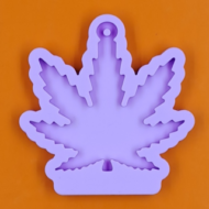 Szilikon forma kannabisz levél