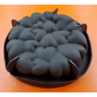 Szív kavalkád nagy szilikon mousse sütőforma