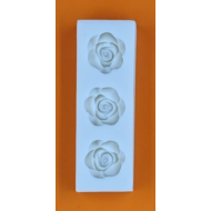 Szilikon forma 3 darabos rózsa