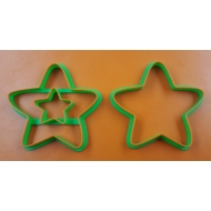 Karácsonyi csillag linzer kiszúró szett