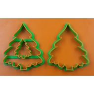 Karácsonyi fenyő linzer kiszúró szett
