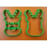 Karácsonyi rénszarvas linzer kiszúró szett