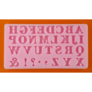 Szilikon forma nyomtatott betűk 