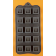 Szilikon csoki öntő forma kockák 15 darabos 