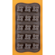 Szilikon csoki öntő forma csomó 15 darabos 