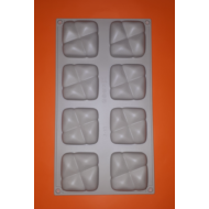 8 darabos szilikon mousse sütőforma