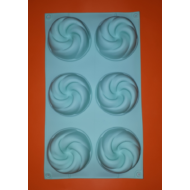 örvény 6 darabos szilikon sütőforma