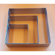 Tortaforma szögletes közepes
