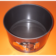 Kapcsos tortaforma fekete magas 18cm