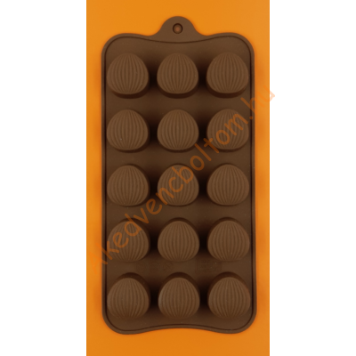 Szilikon csoki öntő forma kagylós praliné 15 darabos 