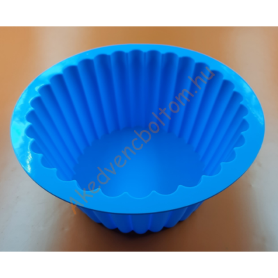 Kerek magas bordás szilikon sütőforma 19 cm