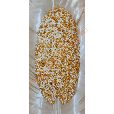 Nonparels szórócukor mix arany-fehér