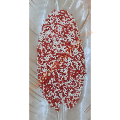 Nonparels szórócukor mix piros-fehér