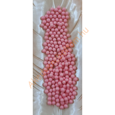 Cukor gyöngy pink 5mm