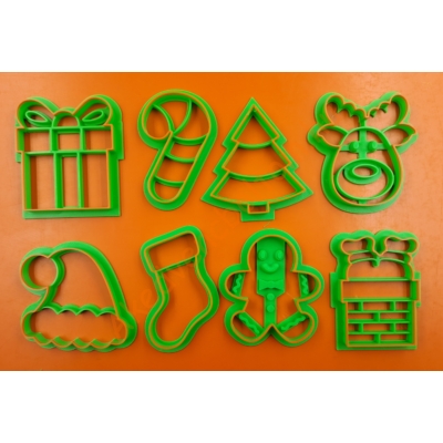 Karácsonyi 8 darabos kiszúró szett 