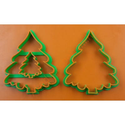 Karácsonyi fenyő linzer kiszúró szett