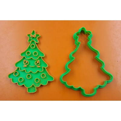 Karácsonyi mókás fenyő kiszúró szett