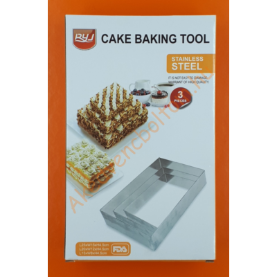 Tortaforma szett téglalap