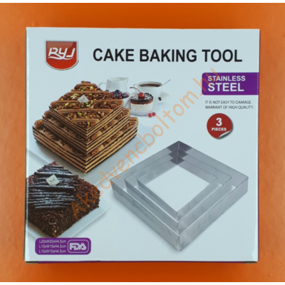 Tortaforma szett szögletes