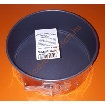 Kapcsos tortaforma piros 18cm