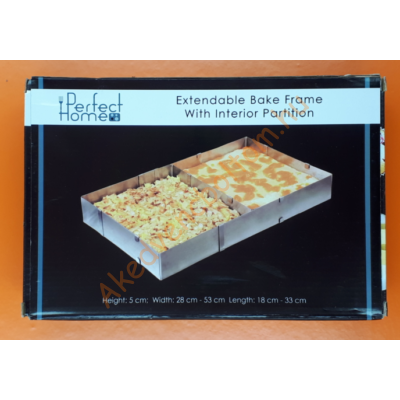 Állítható téglalap tortaforma 5cm magas