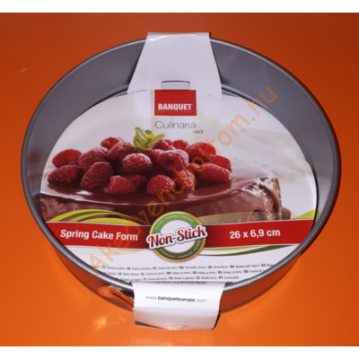 Kapcsos tortaforma szürke 26cm