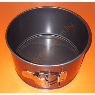 Kapcsos tortaforma fekete magas 18cm