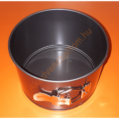 Kapcsos tortaforma fekete magas 16cm