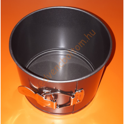 Kapcsos tortaforma fekete magas 14cm