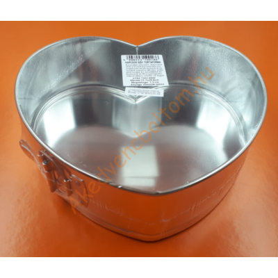 Kapcsos szív tortaforma 25cm